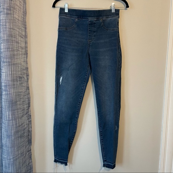 SPANX | Distressed Ankle Skinny Jeans - Picture 6 of 7